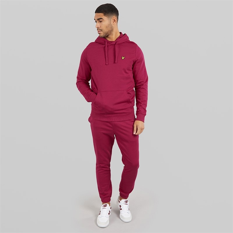 Lyle And Scott Vintage Mens Hoodie Rich Burgundy - Image 4