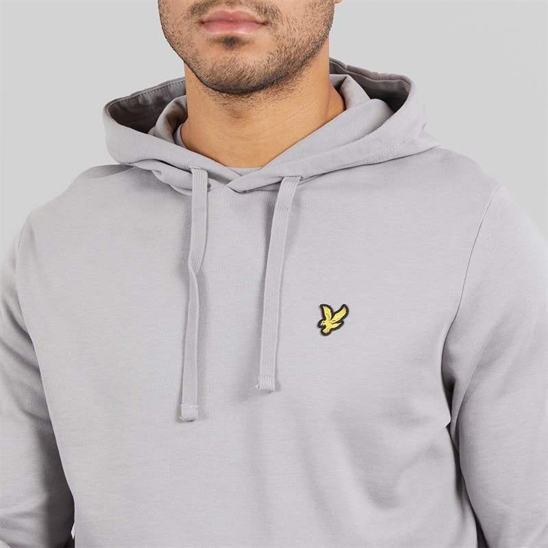 Lyle And Scott Vintage Mens Hoodie Gull Grey - Image 3