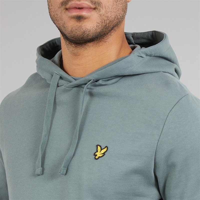 Lyle And Scott Vintage Mens Hoodie Green Mercurial - Image 3