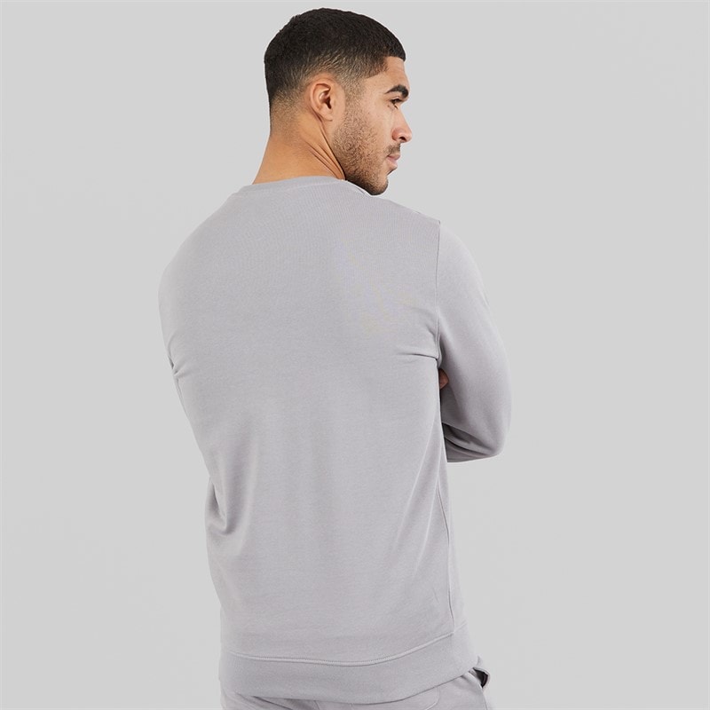 Lyle And Scott Vintage Mens Crew Neck Sweatshirt Gull Grey - Image 2