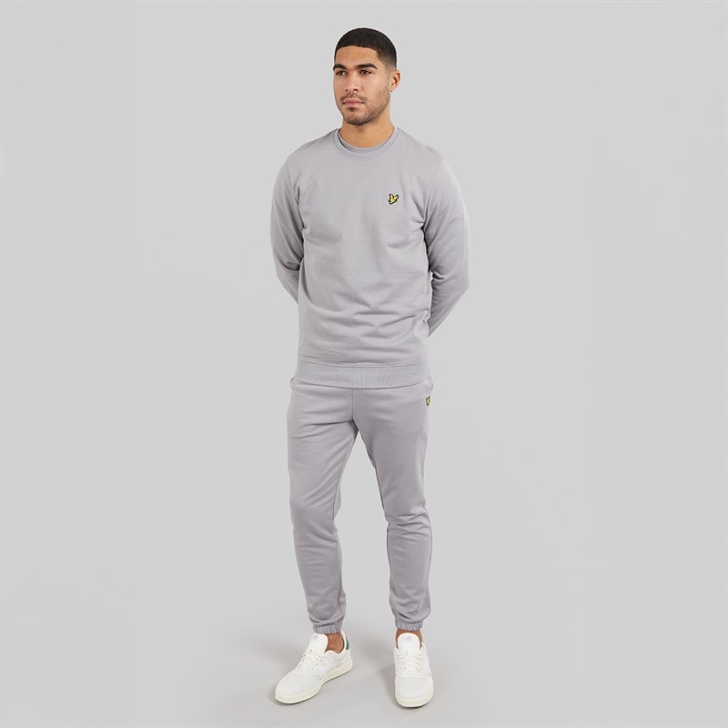 Lyle And Scott Vintage Mens Crew Neck Sweatshirt Gull Grey - Image 4