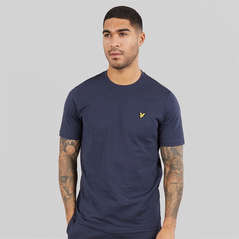 Lyle And Scott Vintage Mens T-Shirt Blue Night