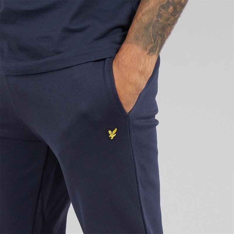 Lyle And Scott Vintage Mens Slim Joggers Blue Night - Image 3