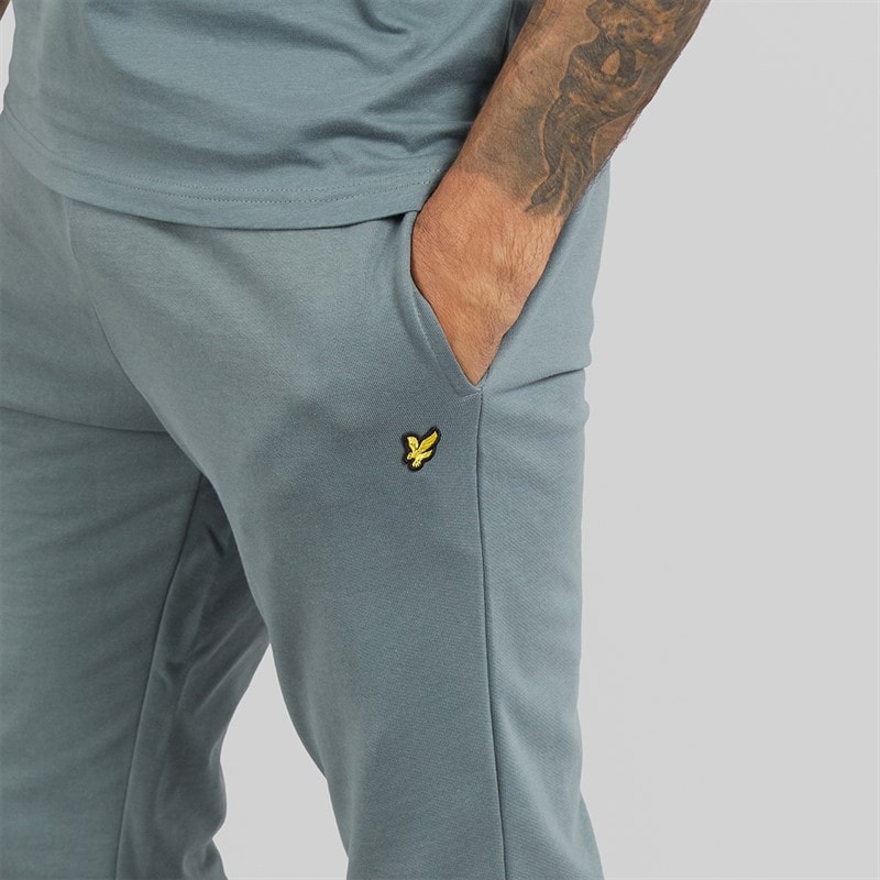 Lyle And Scott Vintage Mens Slim Joggers Green Mercurial - Image 3
