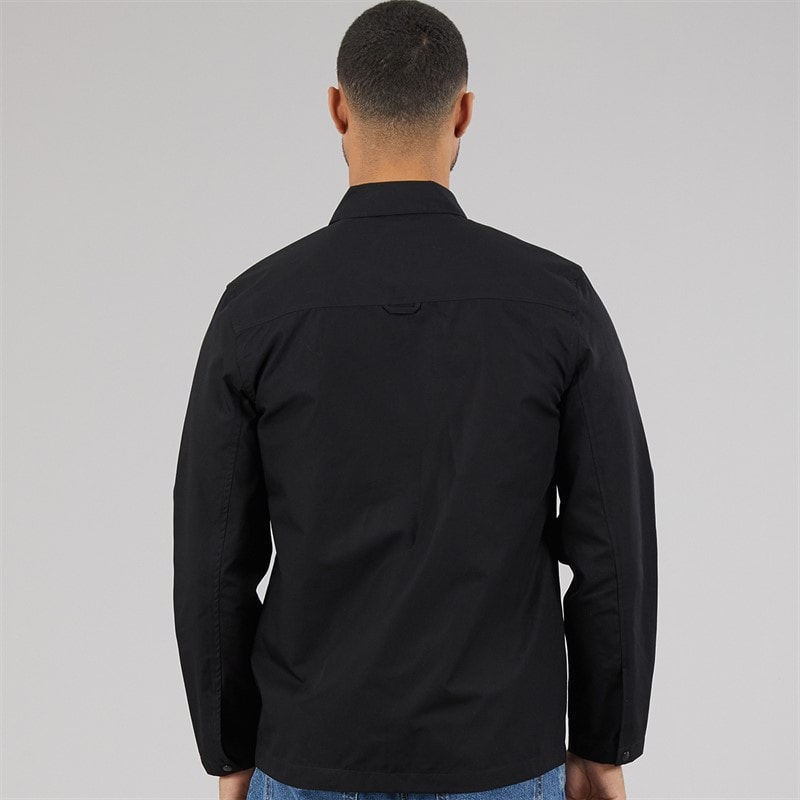 Lyle And Scott Vintage Mens Cotton Overshirt Jet Black - Image 2