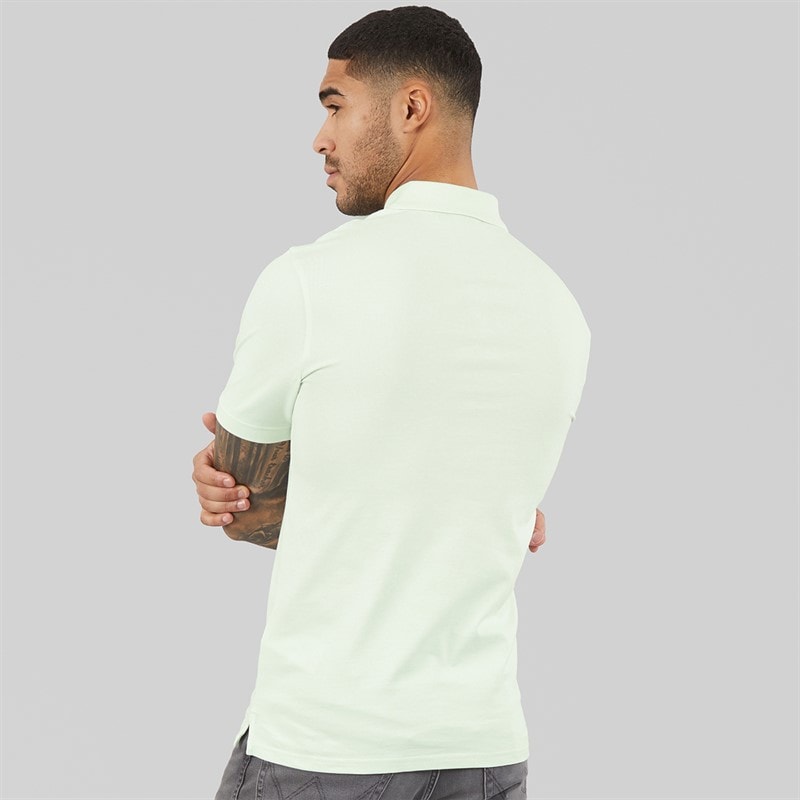 Lyle And Scott Vintage Mens Plain Polo Shirt Blue Ice - Image 2