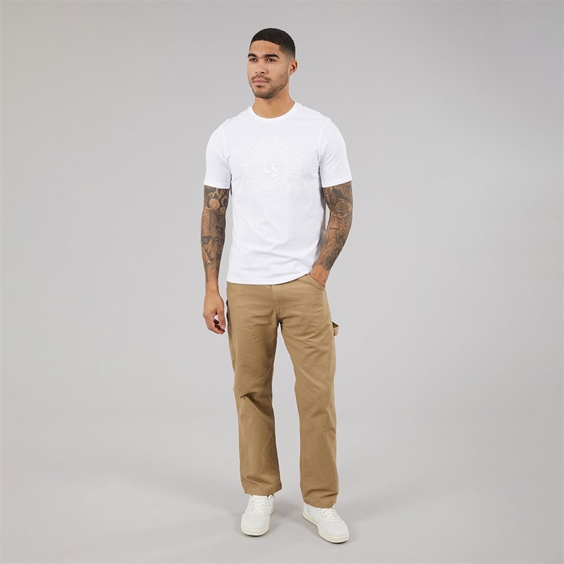 Lyle And Scott Vintage Mens Redefined Graphic T-Shirt White - Image 4