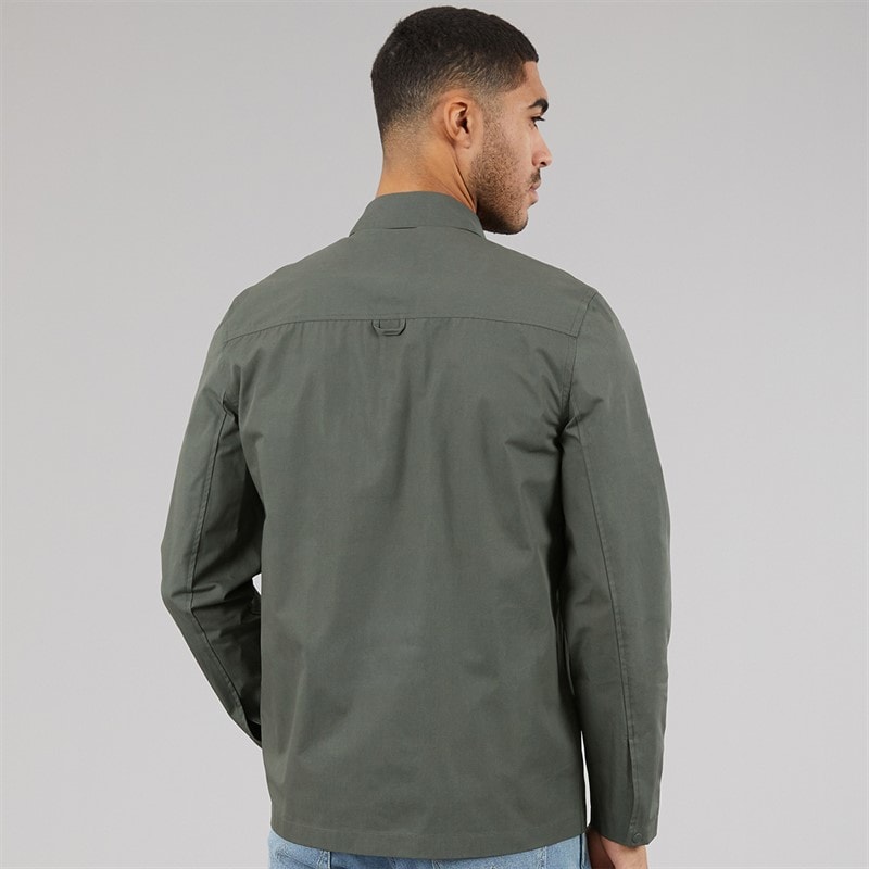 Lyle And Scott Vintage Mens Cotton Overshirt Gunmetal - Image 2