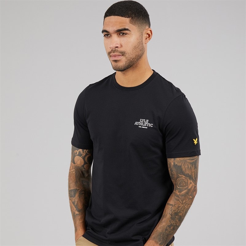 Lyle And Scott Vintage Mens Lyle T-Shirt Jet Black - Image 2