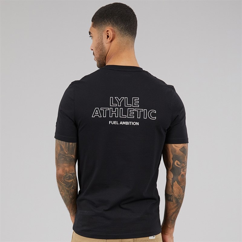 Lyle And Scott Vintage Mens Lyle T-Shirt Jet Black - Image 3