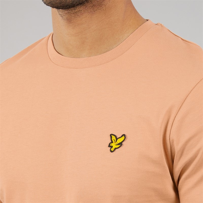 Lyle And Scott Vintage Mens Plain T-Shirt Barley - Image 3