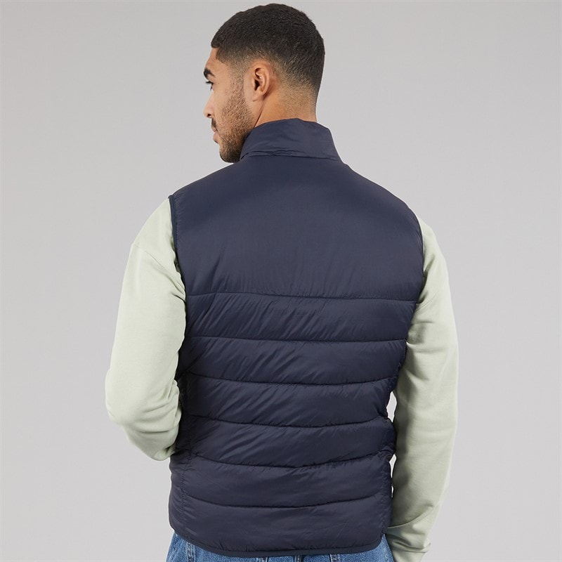 Lyle And Scott Vintage Mens Wadded Gilet Dark Navy - Image 2