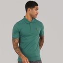 Lyle And Scott Vintage Mens Plain Polo Shirt Everglade