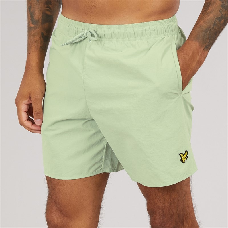 Lyle And Scott Vintage Mens Plain Swim Shorts Misty Sage