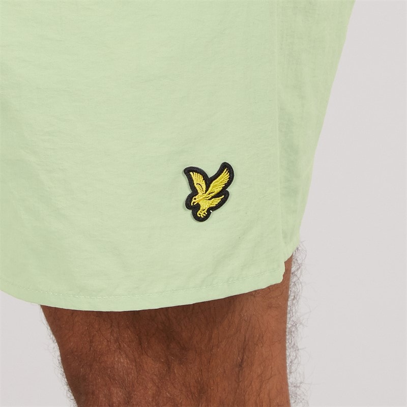 Lyle And Scott Vintage Mens Plain Swim Shorts Misty Sage - Image 3