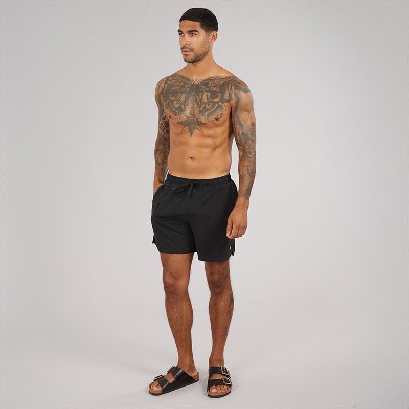 Lyle And Scott Vintage Mens Swim Shorts Jet Black - Image 4