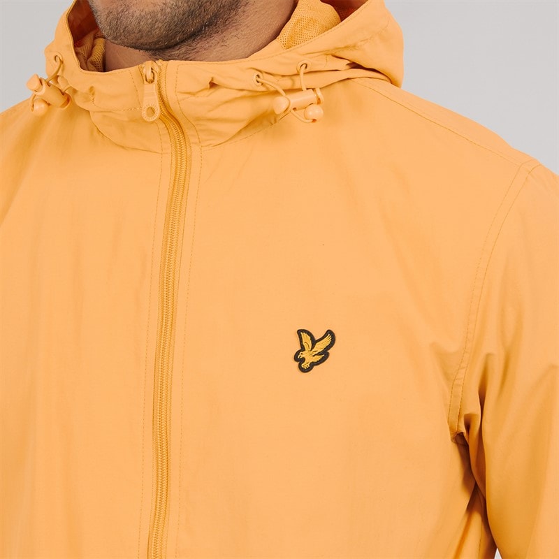 Lyle And Scott Vintage Mens Zip Through Hooded Jacket Honeycomb - Image 5