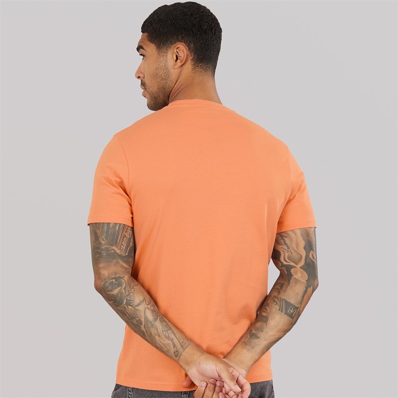 Lyle And Scott Vintage Mens Plain T-Shirt Terracotta Pot - Image 2