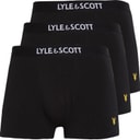 Lyle And Scott Vintage Mens Nathan Three Pack Boxer Trunks Black