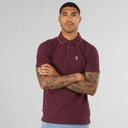 LUKE 1977 Mens Ricky Pique Polo Shirt Shiraz