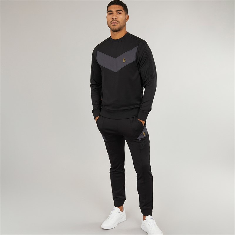 LUKE 1977 Mens Casa Tracksuit Black