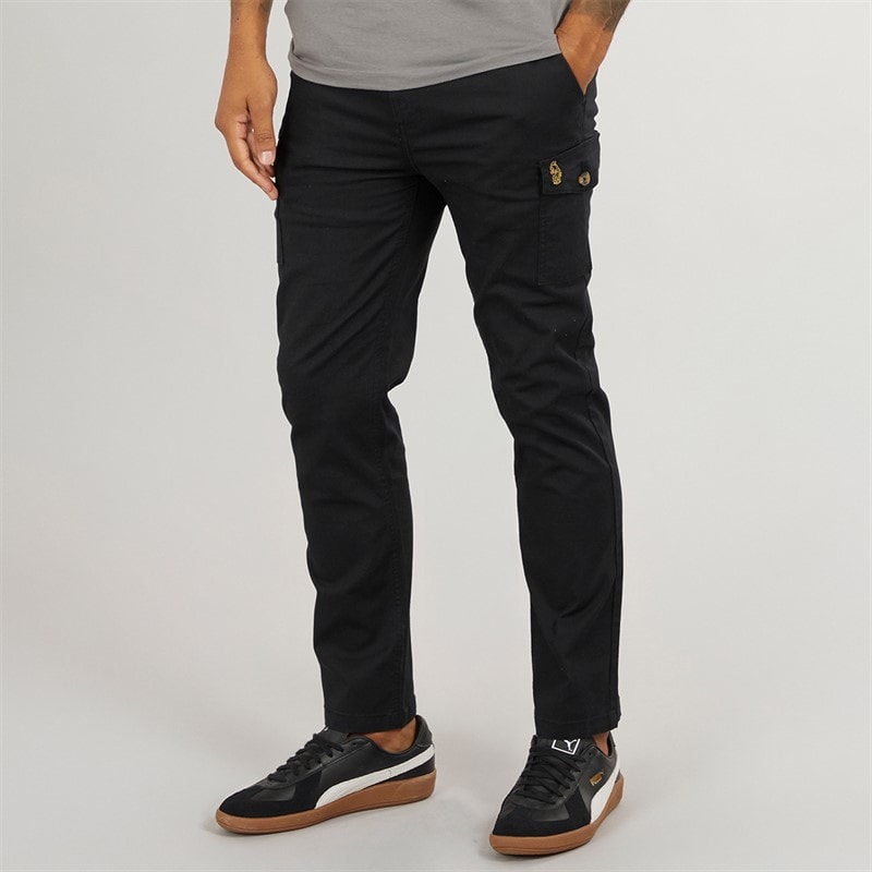 LUKE 1977 Mens Future Classfit Cargo Pants Black
