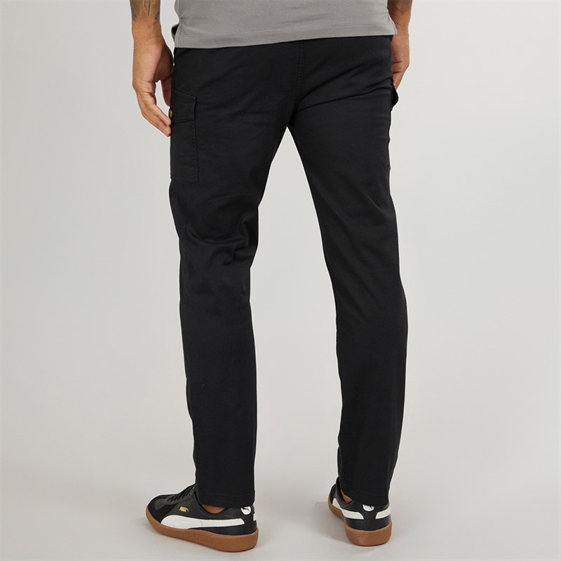 LUKE 1977 Mens Future Classfit Cargo Pants Black - Image 2
