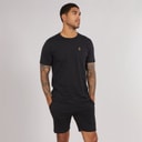 LUKE 1977 Mens Trousersnake T-Shirt And Shorts Set Black B