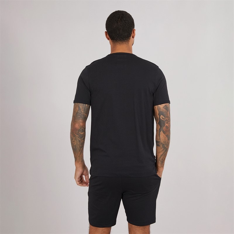 LUKE 1977 Mens Trousersnake T-Shirt And Shorts Set Black B - Image 2