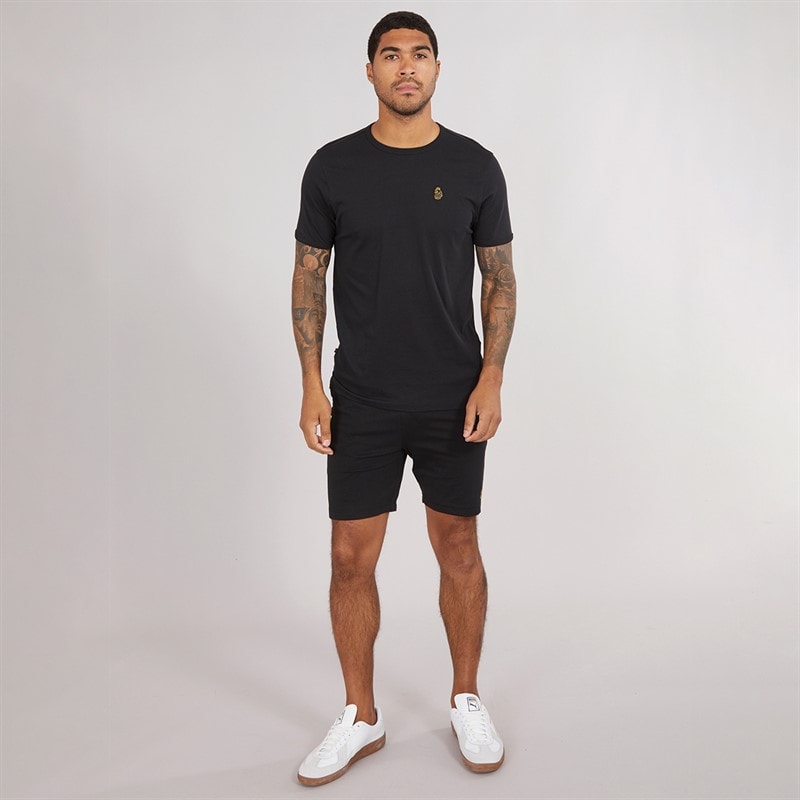 LUKE 1977 Mens Trousersnake T-Shirt And Shorts Set Black B - Image 4