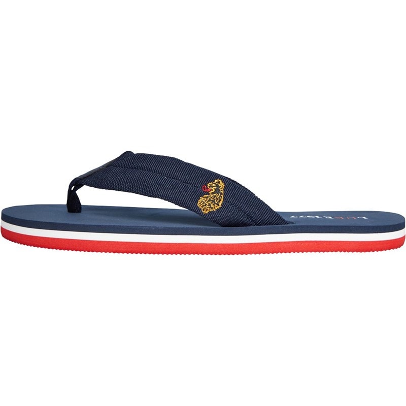 LUKE 1977 Mens Benn Flip Flops Navy/White/Red - Image 2
