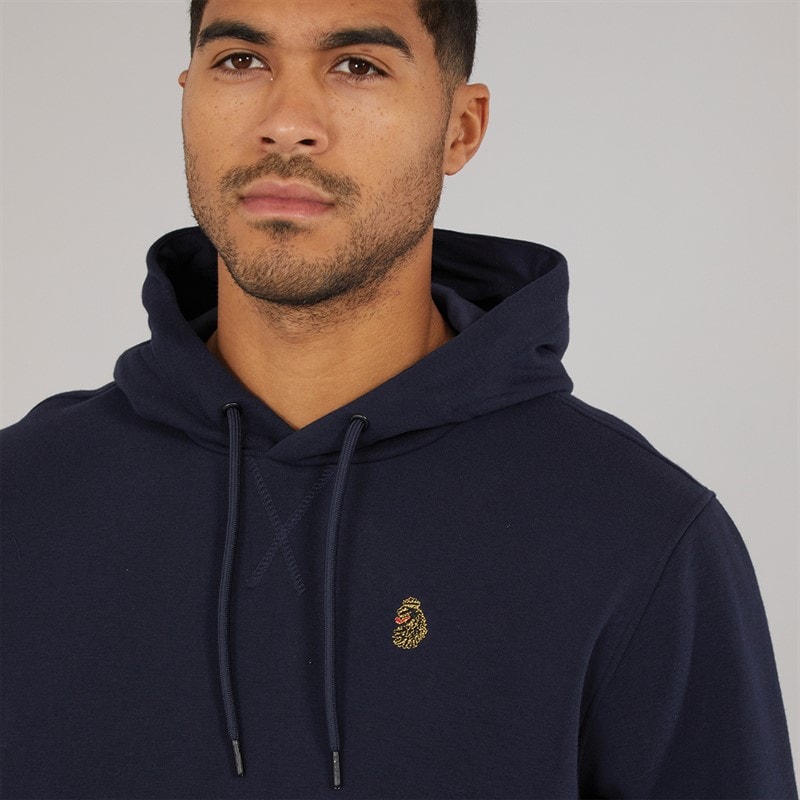 LUKE 1977 Mens Sneaker Freak Hoodie Navy - Image 3