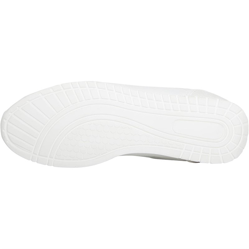 LUKE 1977 Mens Groves Trainers White Mono - Image 2