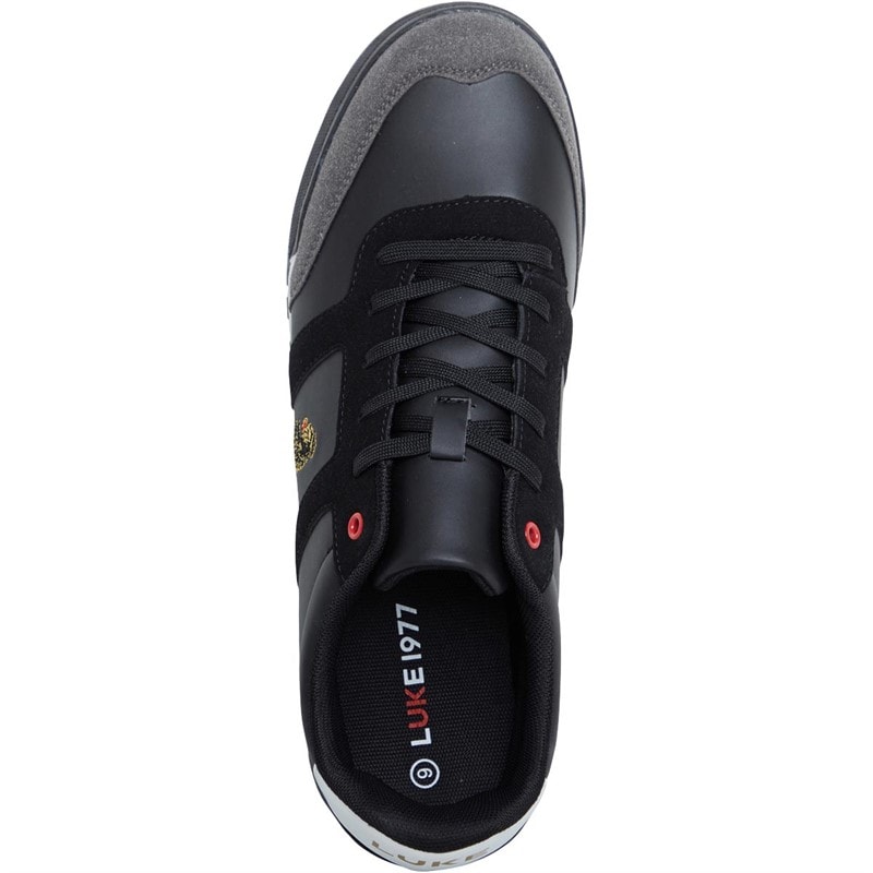 LUKE 1977 Mens Ray Trainers Black/Grey/White - Image 4