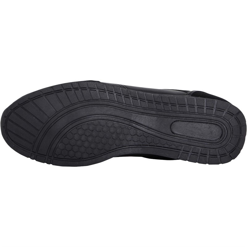 LUKE 1977 Mens Groves Trainers Black Mono - Image 2