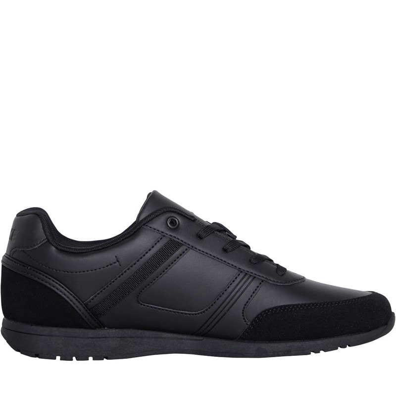 LUKE 1977 Mens Groves Trainers Black Mono - Image 5