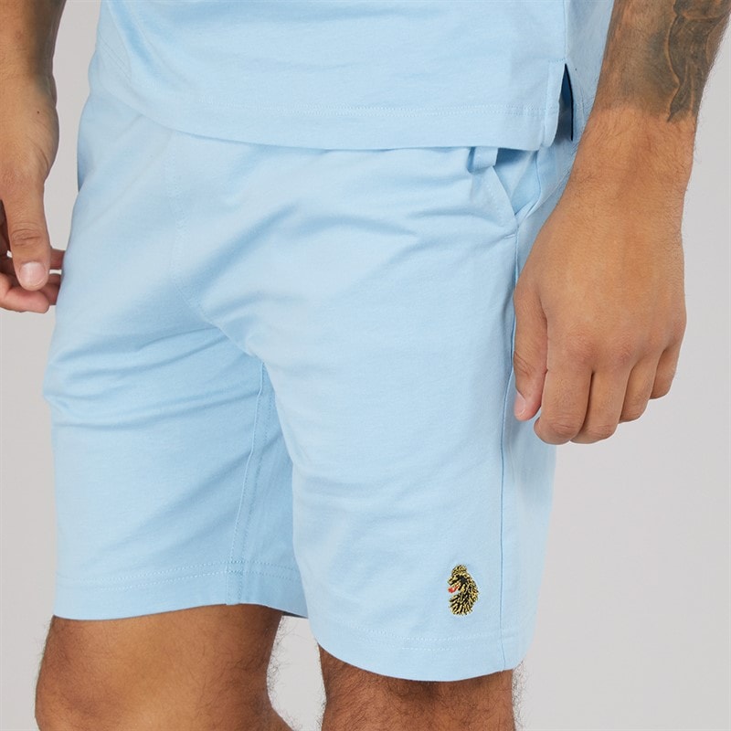 LUKE 1977 Mens Trousersnake T-Shirt And Shorts Set Light Blue - Image 4