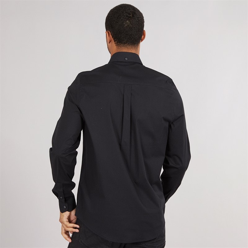 LUKE 1977 Mens Telford Long Sleeve Shirt Black - Image 2