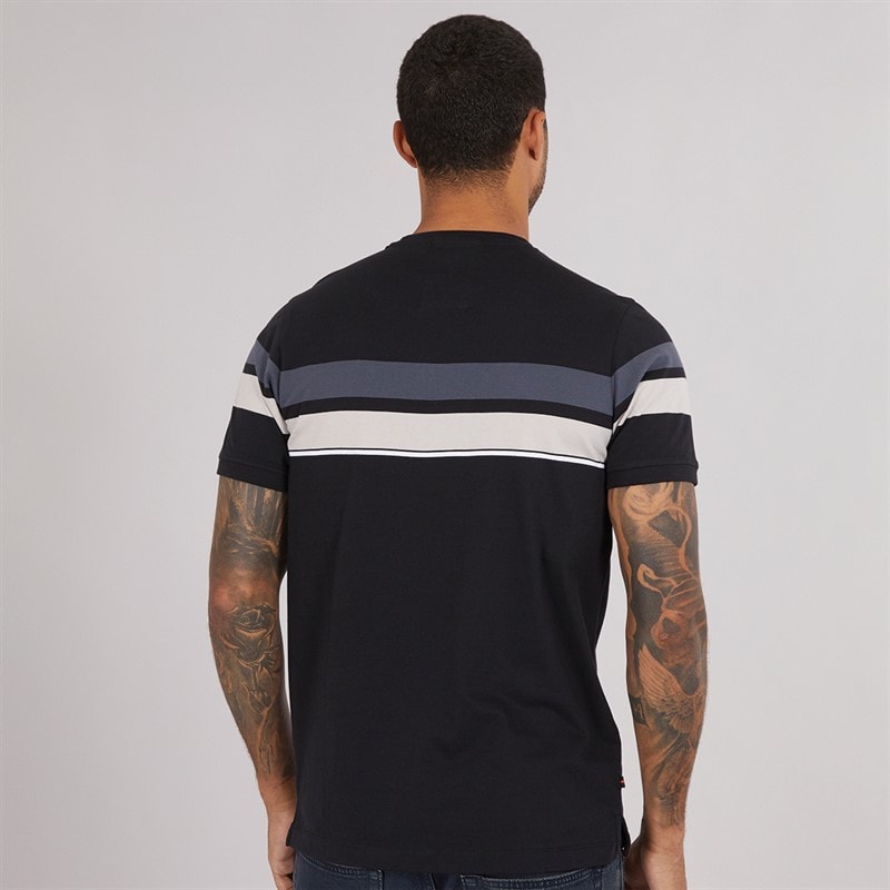 LUKE 1977 Mens Brazilia Printed T-Shirt Black/Charcoal - Image 2