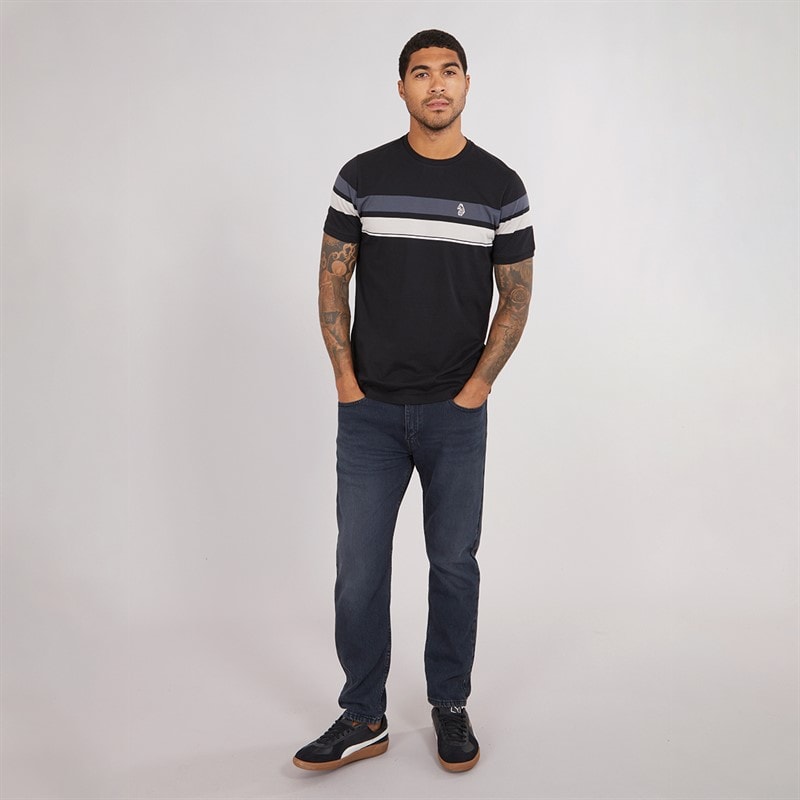 LUKE 1977 Mens Brazilia Printed T-Shirt Black/Charcoal - Image 4