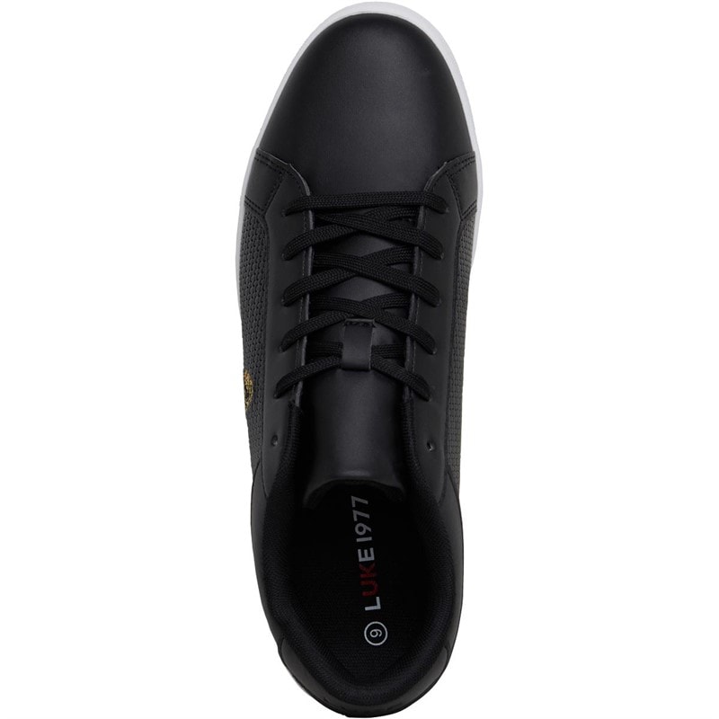 LUKE 1977 Mens Ortiz Trainers Black/White - Image 4