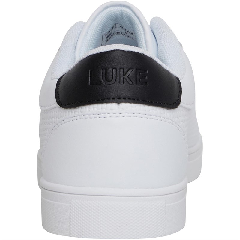 LUKE 1977 Mens Ortiz Trainers White/Black - Image 3