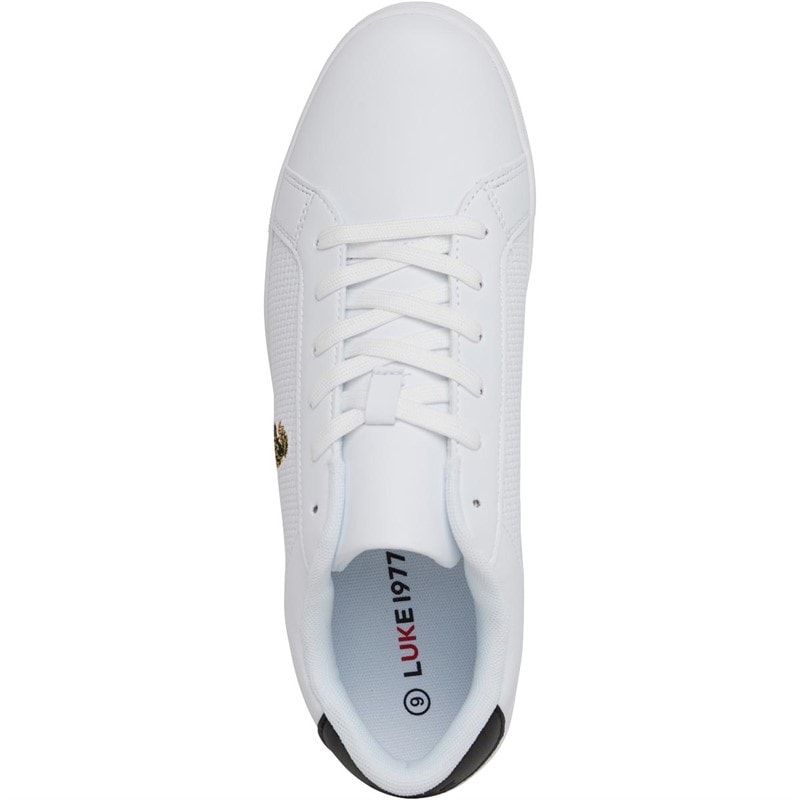 LUKE 1977 Mens Ortiz Trainers White/Black - Image 4