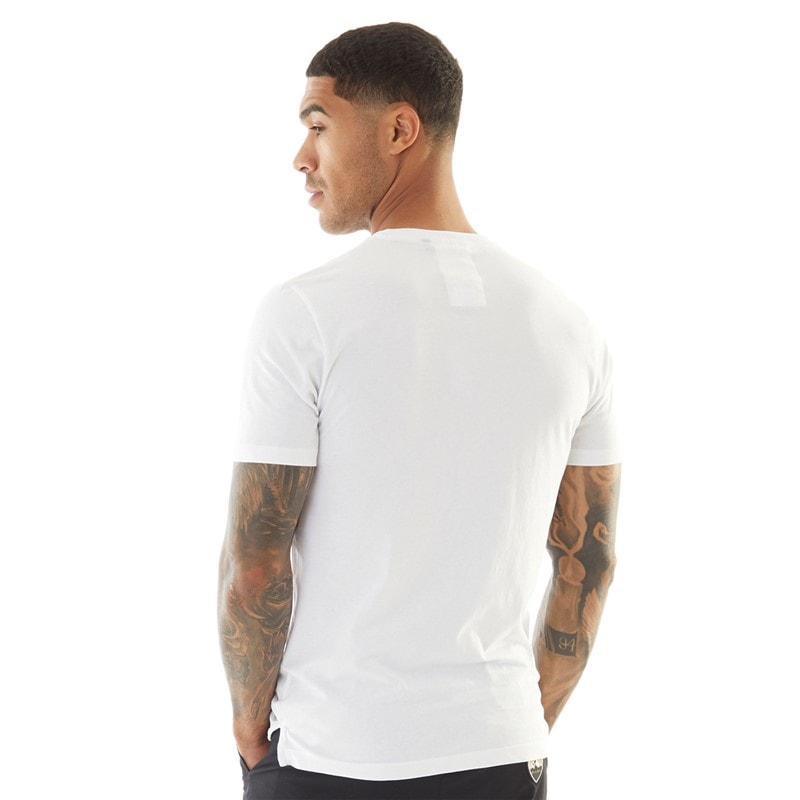 LUKE 1977 Mens Block Stripe T-Shirt White - Image 2