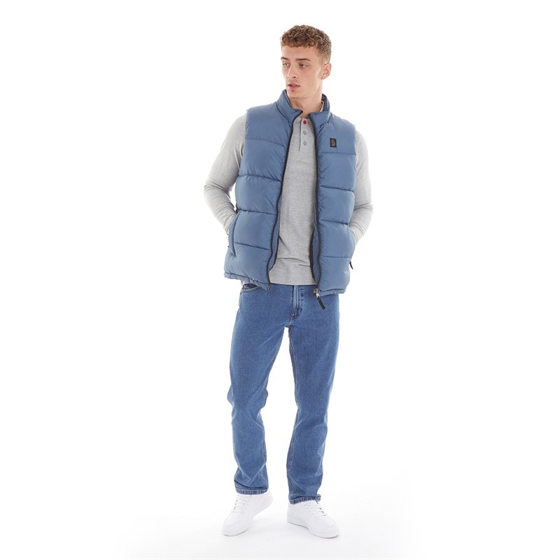 LUKE 1977 Mens Ataka Gilet Slate Grey - Image 3