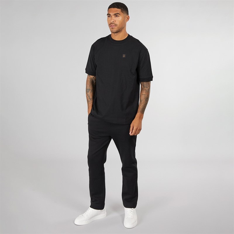 LUKE 1977 Mens High Ground Open Cuff Joggers Black - Image 4