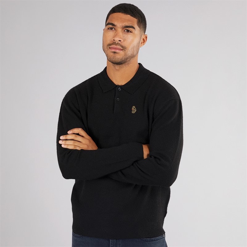 LUKE 1977 Mens Duitama Jumper Black - Image 1