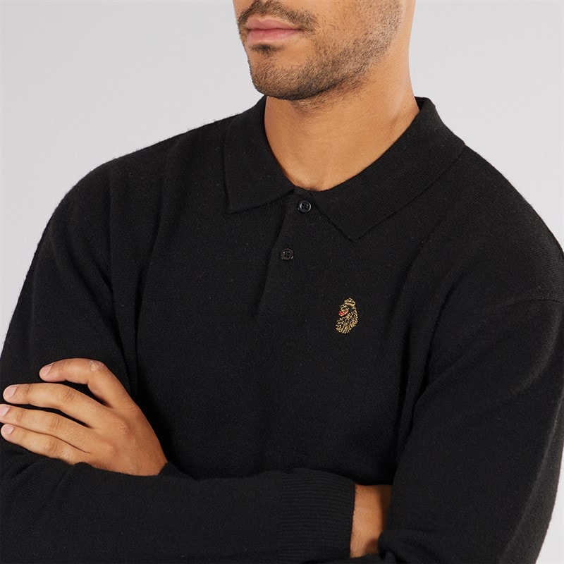 LUKE 1977 Mens Duitama Jumper Black - Image 3