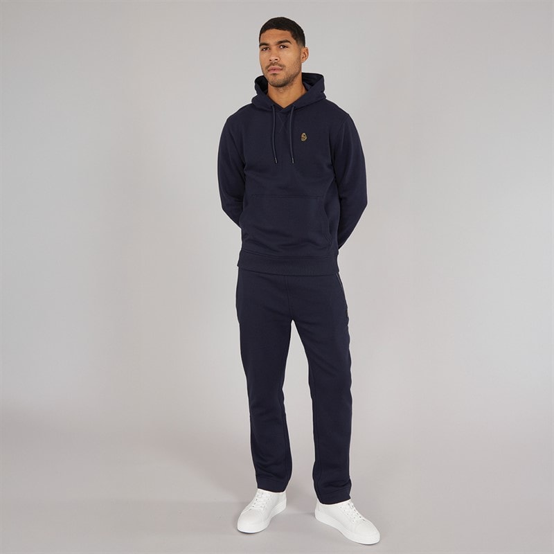 LUKE 1977 Mens High Ground Open Cuff Joggers Navy - Image 4