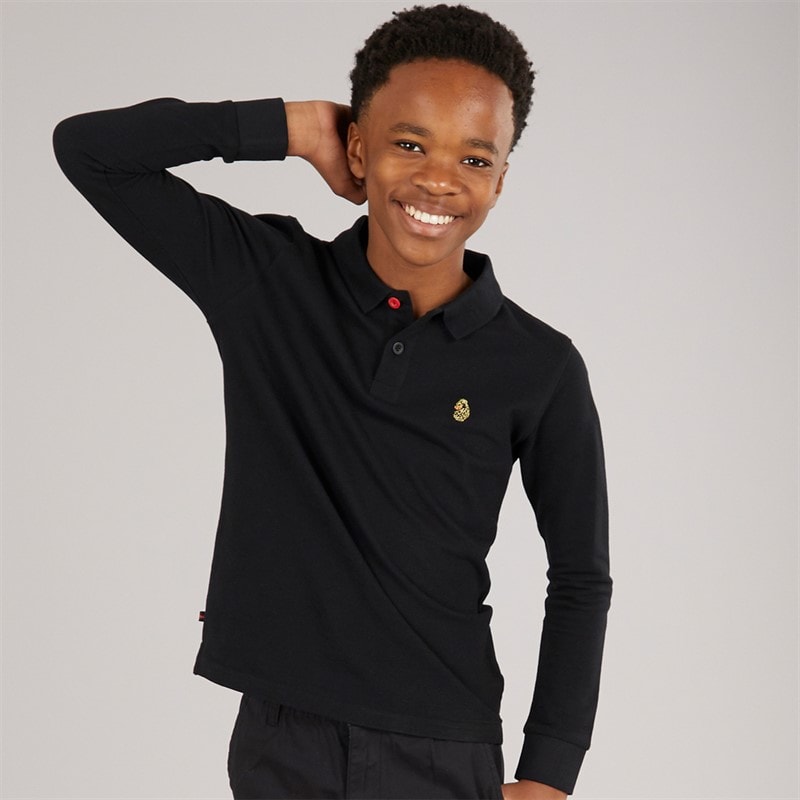 LUKE 1977 Boys Williams 1000 Polo Shirt Black